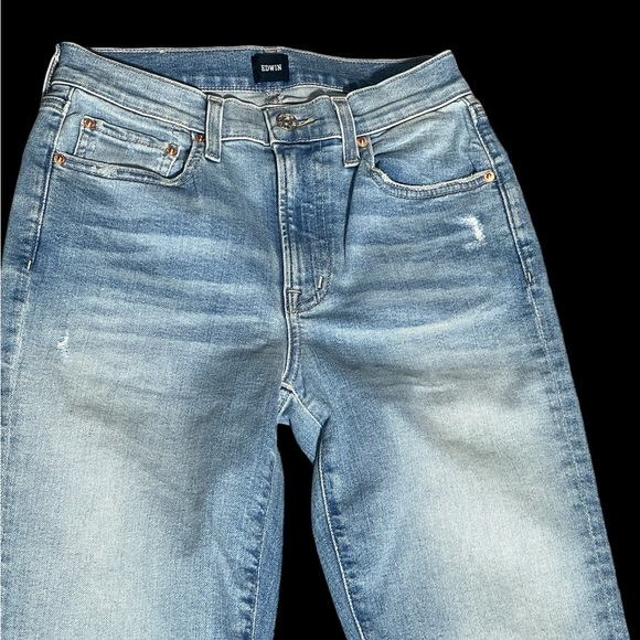 Edwin, Size 24x28, Straight Blue Jeans. NWT G14 - Picture 4 of 10